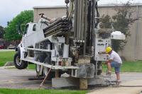 A well drilling machine